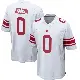 ＃0 Men's Braylen Nelson White Game New York Giants Jersey