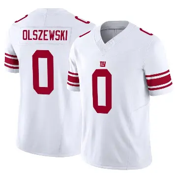 ＃0 Men's Gunner Olszewski White Limited New York Giants Vapor F.U.S.E. Jersey