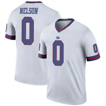 ＃0 Youth Braylen Nelson White Legend New York Giants Color Rush Jersey