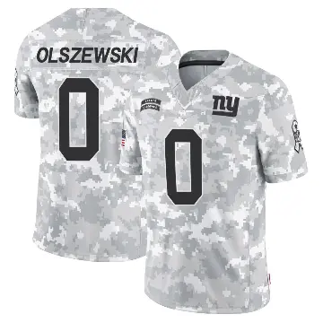 ＃0 Youth Gunner Olszewski Arctic Camo Limited New York Giants 2024 Salute to Service Jersey