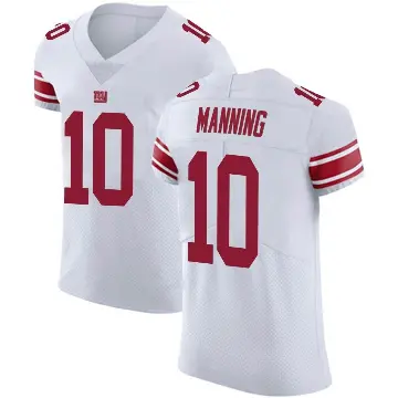 ＃10 Men's Eli Manning White Elite New York Giants Vapor Untouchable Jersey