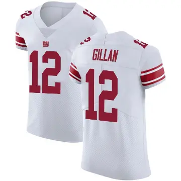 ＃12 Men's Jamie Gillan White Elite New York Giants Vapor Untouchable Jersey