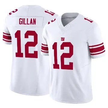 ＃12 Youth Jamie Gillan White Limited New York Giants Vapor F.U.S.E. Jersey