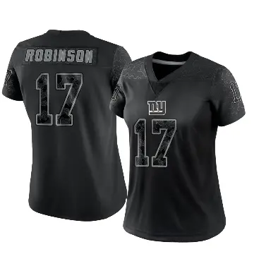 ＃17 Women's Wan'Dale Robinson Black Limited New York Giants Reflective Jersey