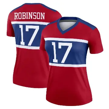 ＃17 Women's Wan'Dale Robinson Red Legend New York Giants Century Alternate Jersey