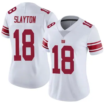＃18 Women's Darius Slayton White Limited New York Giants Vapor Untouchable Jersey