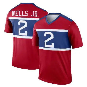 ＃2 Youth Antwane Wells Jr. Red Legend New York Giants Century Alternate Jersey
