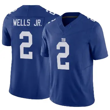 ＃2 Youth Antwane Wells Jr. Royal Limited New York Giants Vapor F.U.S.E. Jersey