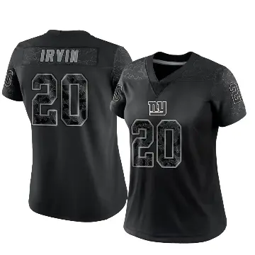 ＃20 Women's Monte Irvin Black Limited New York Giants Reflective Jersey