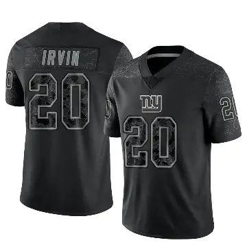 ＃20 Youth Monte Irvin Black Limited New York Giants Reflective Jersey