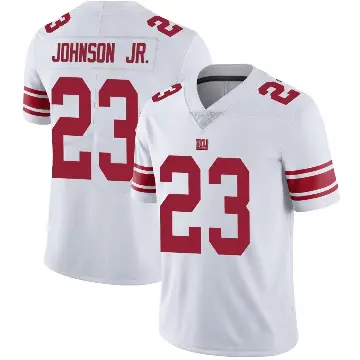 ＃23 Men's Anthony Johnson Jr. White Limited New York Giants Vapor Untouchable Jersey