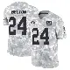 ＃24 Men's Dane Belton Arctic Camo Limited New York Giants 2024 Salute to Service Jersey