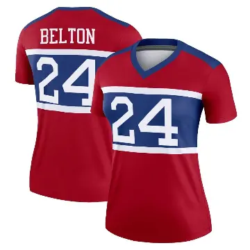 ＃24 Women's Dane Belton Red Legend New York Giants Century Alternate Jersey