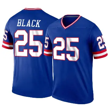 ＃25 Men's Korie Black Royal Legend New York Giants Classic Jersey