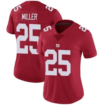 ＃25 Women's Dante Miller Red Limited New York Giants Alternate Vapor Untouchable Jersey