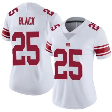 ＃25 Women's Korie Black White Limited New York Giants Vapor Untouchable Jersey