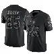＃25 Youth Dante Miller Black Limited New York Giants Reflective Jersey