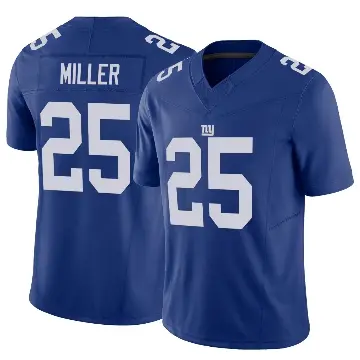 ＃25 Youth Dante Miller Royal Limited New York Giants Vapor F.U.S.E. Jersey