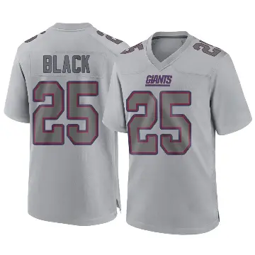 ＃25 Youth Korie Black Gray Game New York Giants Atmosphere Fashion Jersey