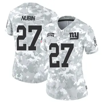 ＃27 Women's Tyler Nubin Arctic Camo Limited New York Giants 2024 Salute to Service Jersey