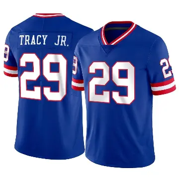 ＃29 Men's Tyrone Tracy Jr. Limited New York Giants Classic Vapor Jersey