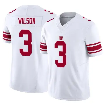 ＃3 Men's Russell Wilson White Limited New York Giants Vapor F.U.S.E. Jersey