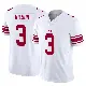 ＃3 Youth Russell Wilson White Limited New York Giants Vapor F.U.S.E. Jersey