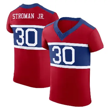 ＃30 Men's Greg Stroman Jr. Red Elite New York Giants Century Alternate Vapor F.U.S.E. Jersey
