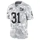 ＃31 Men's Nic Jones Arctic Camo Limited New York Giants 2024 Salute to Service Jersey