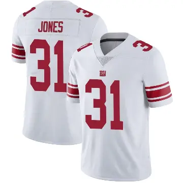 ＃31 Youth Nic Jones White Limited New York Giants Vapor Untouchable Jersey