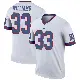 ＃33 Men's Dee Williams White Legend New York Giants Color Rush Jersey