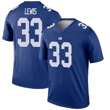 ＃33 Men's Dion Lewis Royal Legend New York Giants Jersey