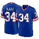 ＃34 Men's Elijah Riley Royal Game New York Giants Classic Jersey