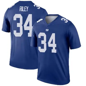 ＃34 Men's Elijah Riley Royal Legend New York Giants Jersey