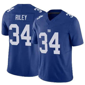 ＃34 Men's Elijah Riley Royal Limited New York Giants Vapor F.U.S.E. Jersey