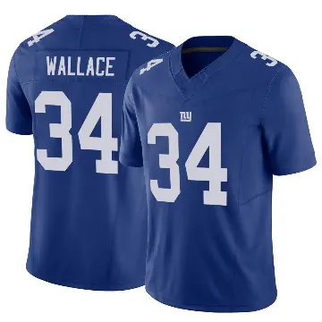 ＃34 Men's K'Von Wallace Royal Limited New York Giants Vapor F.U.S.E. Jersey