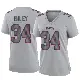 ＃34 Women's Elijah Riley Gray Game New York Giants Atmosphere Fashion Jersey
