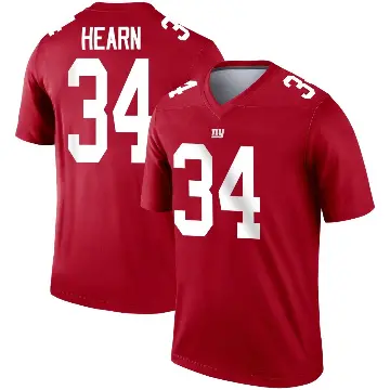 ＃34 Youth Azizi Hearn Red Legend New York Giants Inverted Jersey