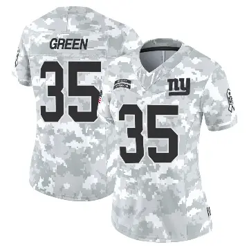 ＃35 Women's Art Green Arctic Camo Limited New York Giants 2024 Salute to Service Jersey