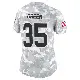 ＃35 Women's Art Green Arctic Camo Limited New York Giants 2024 Salute to Service Jersey