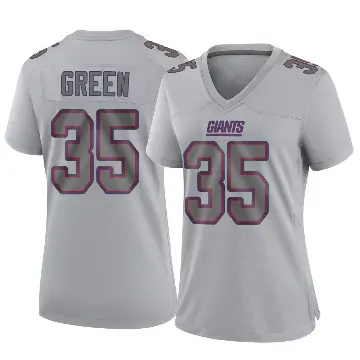 ＃35 Women's Art Green Gray Game New York Giants Atmosphere Fashion Jersey