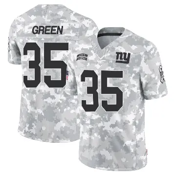 ＃35 Youth Art Green Arctic Camo Limited New York Giants 2024 Salute to Service Jersey