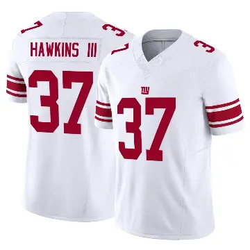 ＃37 Men's Tre Hawkins III White Limited New York Giants Vapor F.U.S.E. Jersey