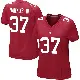 ＃37 Women's Tre Hawkins III Red Game New York Giants Alternate Jersey