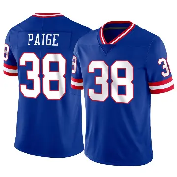 ＃38 Men's Makari Paige Limited New York Giants Classic Vapor Jersey