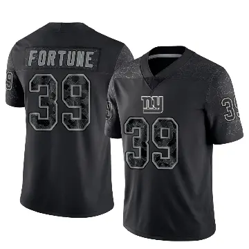 ＃39 Men's O'Donnell Fortune Black Limited New York Giants Reflective Jersey