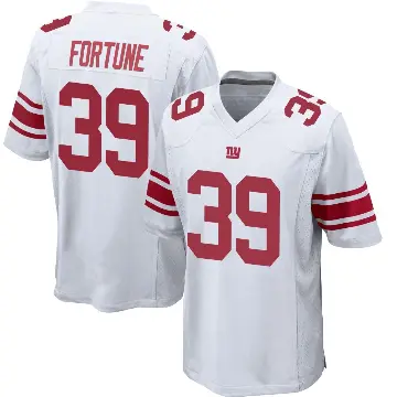 ＃39 Men's O'Donnell Fortune White Game New York Giants Jersey