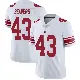 ＃43 Youth Darrian Beavers White Limited New York Giants Vapor Untouchable Jersey