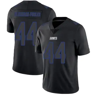 ＃44 Men's Demetrius Flannigan-Fowles Black Impact Limited New York Giants Jersey