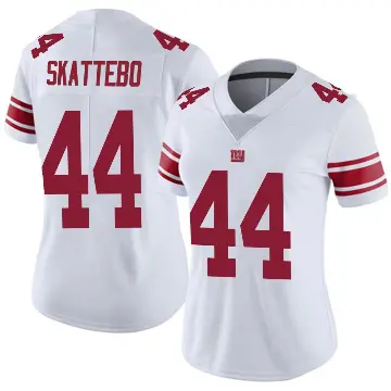 ＃44 Women's Cam Skattebo White Limited New York Giants Vapor Untouchable Jersey